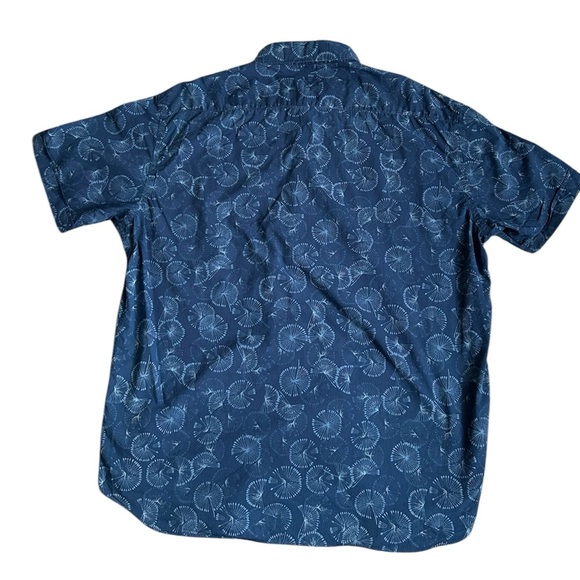 Cultuata Men’s button up relaxed casual shirt in dandelion like pattern XXL - Picture 4 of 7